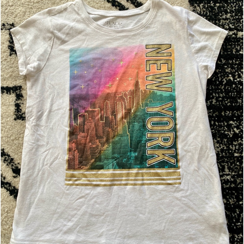 🔥3 for $10🔥 Girl’s Children’s Place New York Shirt Size Large 10/12